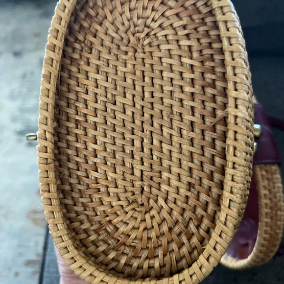 Etienne Aigner Rattan Wicker Woven Basket Tote Purse Vintage 70’s Nantucket - Picture 9 of 9
